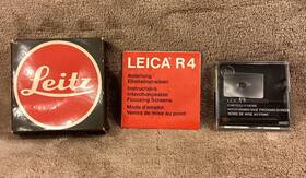 14304 Leica Leitz R4 Interchangeable Focusing Screen With Manual And Box