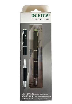Leitz 6600-02 Mobile 4 In 1 Stylus For Touchscreen Devices New Sealed Black
