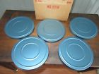 Logan Lot Of Blue Metal Empty Film Reels Cans