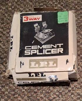 Sr8-16c Lpl Cement Splicer 3-way Film Editing Super 8 Reg 16mm Vintage With Box