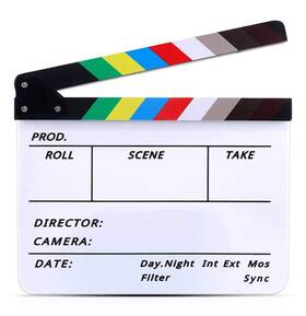 Lynkaye 098841817635 Movie Film Video Clapboard Irectors Cut Action Scene Clapper Board The
