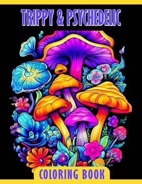 B0c87dfhxg Majosta Adult Trippy Psychedelic Coloring Book - Stress Relief Stoner Art Relaxation