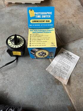 78180 Mark-time Photographic Switch With Luminescent Dial Box And Instructions