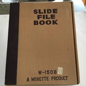 W-150b Minette Product Slide File Book 240 Slides Viewing Screen