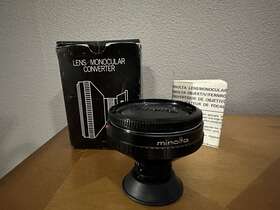 1693071341 Minolta Md Lens Monocular Converter With Box And Pamplet. Excellent Condition