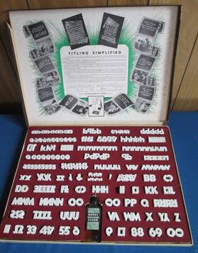 Mittens Slt-3 Vintage Professional Movie Titler Slt- 3 Set 3/4 Inch Letters