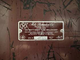 4411 Mole Richardson Vintage Type Molescent Light For Film 120v