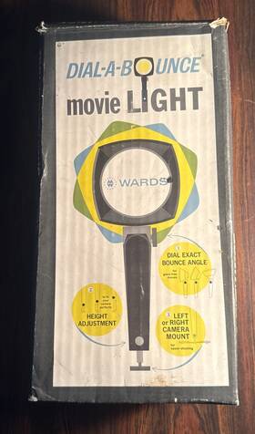 3287 Montgomery Ward Vintage Dial-a-bounce Adjustable 650w Light Original Box Working