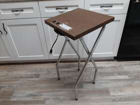 Eh1-2039a Montgomery Ward Vtg Wards Projection Center Projector Table Electric Viewer Slant Top Portable