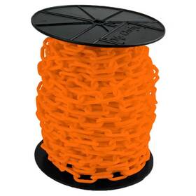 50112 Mr. Chain 2 Inch #8 51 Mm X 125 Ft. Reel Safety Orange Plastic