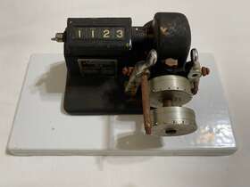 Hm-5-d Neumade Vintage Film Measuring Machine Model Cast Iron And Porcelain -parts