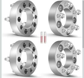 826122-5209-1658271561 Ocpty 4pcs 1.5 Inch 5 Lug Wheel Spacers 5x4.5 With 14x1.5 Studs Bore 82.5mm