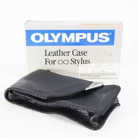 108-497 Olympus Genuine Leather Case For Sylus Epic Cameras Color Black New Old Stock