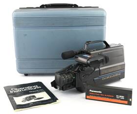 Panasonic Pv-360d 1987 Omnimovie Vhs Handheld Camcorder With Manual Battery And Case