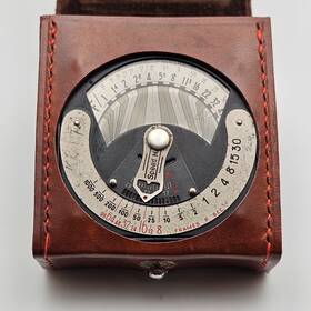 11610 Photoscop Vintage Handheld Light Meter No. With Leather Case
