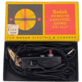 D351 Polaroid Kodak Remote Control Cord 25 Foot For Electric 8 Camera Original Box Vtg