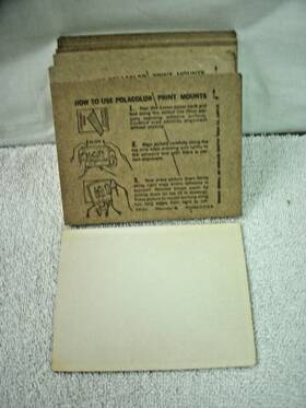 F3122 Polaroid Vintage Polaroid-polacolor Print Mount Cards 43 Unused Usa