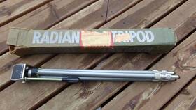 1000-230 Radiant Vintage Telescoping Camera Tripod In Original Box 1953 All Metal 1000-2