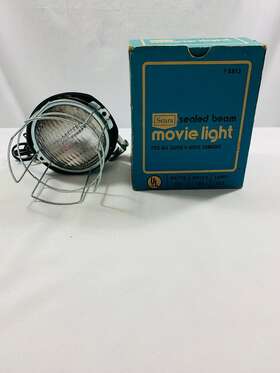 8813 Sears Vintage Sealed Beam Movie Light Working Protective Guard 8mm Video Camera