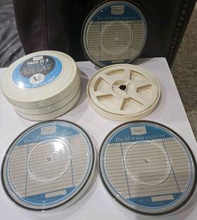 9313 Sears 6 Vintage Du-all New Reel And Can Sets Super 8 Film Or Regular 8mm