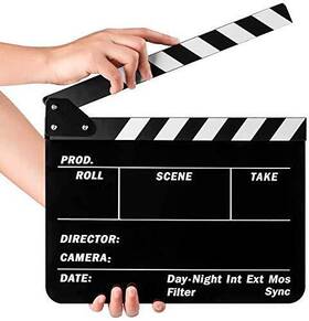 Sedremm 616430490375 Dry Erase Directors Film Movie Clapperboard Slate For Tv Moviecut Actio