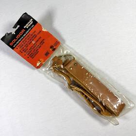 Soligor 18-034 Vtg Rustler Camera Adjustable Strap Tan Leather 33-42 Inch Nos