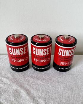 Fs-10pd Sunset Vintage 1.5volt Photo Flash Batteries Made In Japan