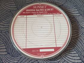Pl-400d Sunset 7 Inch Universal 8mm Film Reel And Can Set New Old Stock