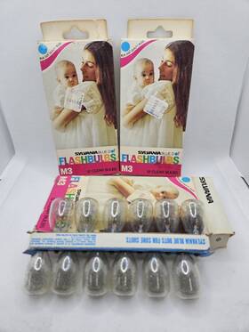 Sylvania 046135912580 Blue Dot Flashbulbs M3 3 - 12 Ct Boxes