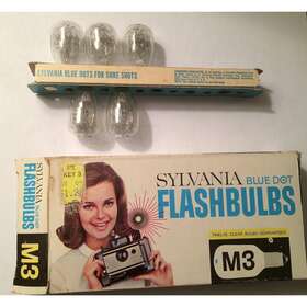 Sylvania 690166722214 M3 Blue Dot Camera Flashbulbs Pack Of 12