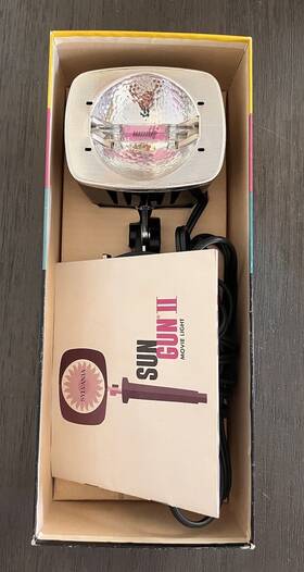 Sh-55 Sylvania Vintage Sun Gun Ii Adjustable Movie Light Works Well Bright