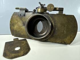 1134 Thury & Amey Large And Of Geneva All Brass Shutter For Barrel Lens #1134 - Excellent