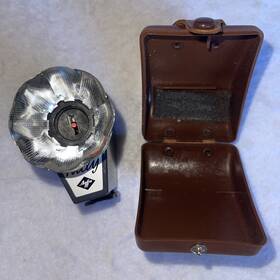 6837 Tully Vintage Agfa Camera Flash With Leather Case Germany