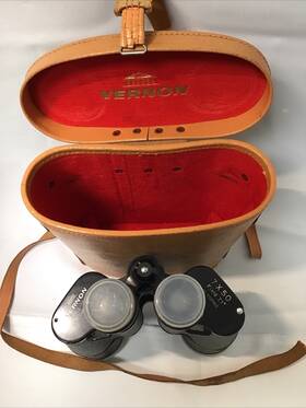 658962 Vernon Vintage 7x50 Field 7.1deg Binoculars With Case No