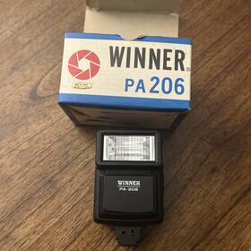 Pa-206 Winner Vintage Electronic Flash Unit Camera Gear Pa - 206 With Og Box