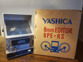 Yashica 8pe-rs Vintage 8mm Film Editor In Original Partial Box With Us Plug