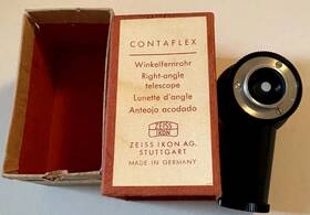 20.1614 Zeiss Ikon Contaflex Winkelfernrohr Right Angle Telescope With Box He