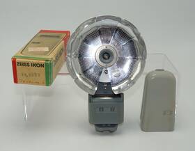 20.2277 Zeiss Ikon Vintage Ikoblitz 4 Model Cordless Camera Flash In Box No Bulb