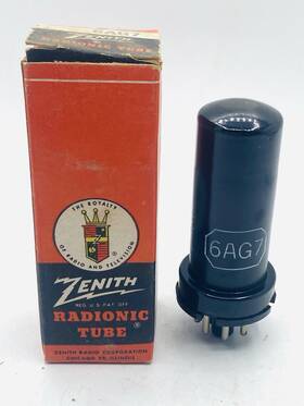 Zenith 6ag7 Vintage Electronic Radio Tube New In Box X3