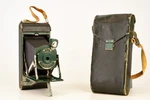 Kodak No 1A Pocket Junior Folding Bellows Camera Green Case Antique V20. Fixed Price $54.99.