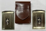 Vintage Rolleiflex 2X Plate Holders With Leather Case Made Germany. Fixed Price $119.00.