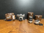 Voigtlander Bessamatic Camera With Four Lenses & Accessories - Untested See Desc. Fixed Price $175.00.