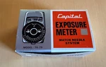 Capital TK-79 Exposure Meter, Match Needle System W/case. Fixed Price $75.00.