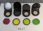 **(vintage) (4) Zeiss Icon Color Filters Red, Green, Yellow AQ-17. Fixed Price $75.00.