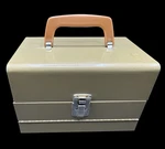 Logan De Luxe Movie Case 10 Reels 5" Beige Metal Storage Film. Fixed Price $24.00.