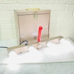 Vtg Tower Sears Roebuck Photo Movie Light Bar 6673 W/ Case 4-BULB Works Vguc. Fixed Price $33.95.