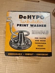 Dehypo Turbulator Print Washer Original Box Aj Ganz Co Vintage Developing. Fixed Price $9.99.
