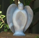 Large Polished & Raw 135MM Tall Natural Flower Agate Crystal Angel 547GRAMS. Fixed Price $158.86.