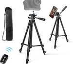 Adjustable Phone & Camera Tripod W/built-in Level, Portable Metal Travel Stand. Fixed Price $18.99.
