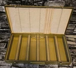 Vintage Logan Metal Luxe 2 No. 110-115-1500I Slide File Box Gold. Fixed Price $19.99.